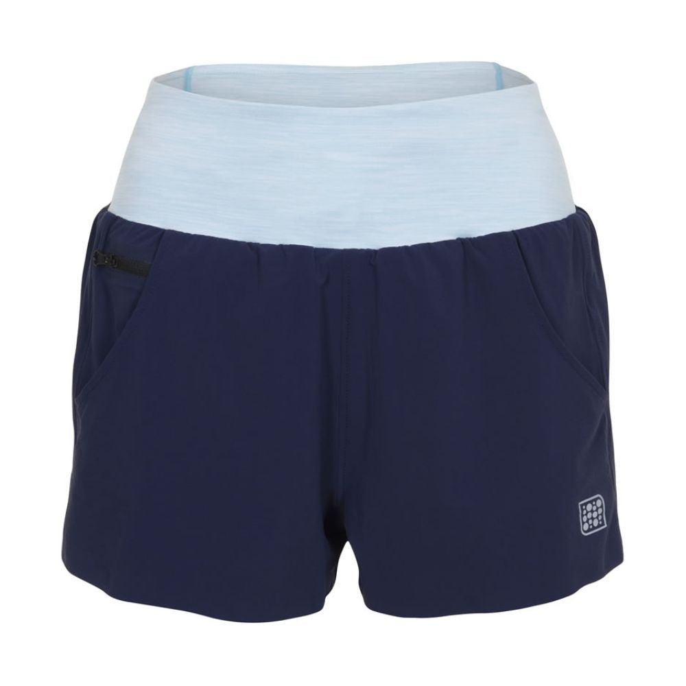 The Lined Endurance Short 3" (Women's) - Crewroom - XS - Navy Clearwater Glitch
