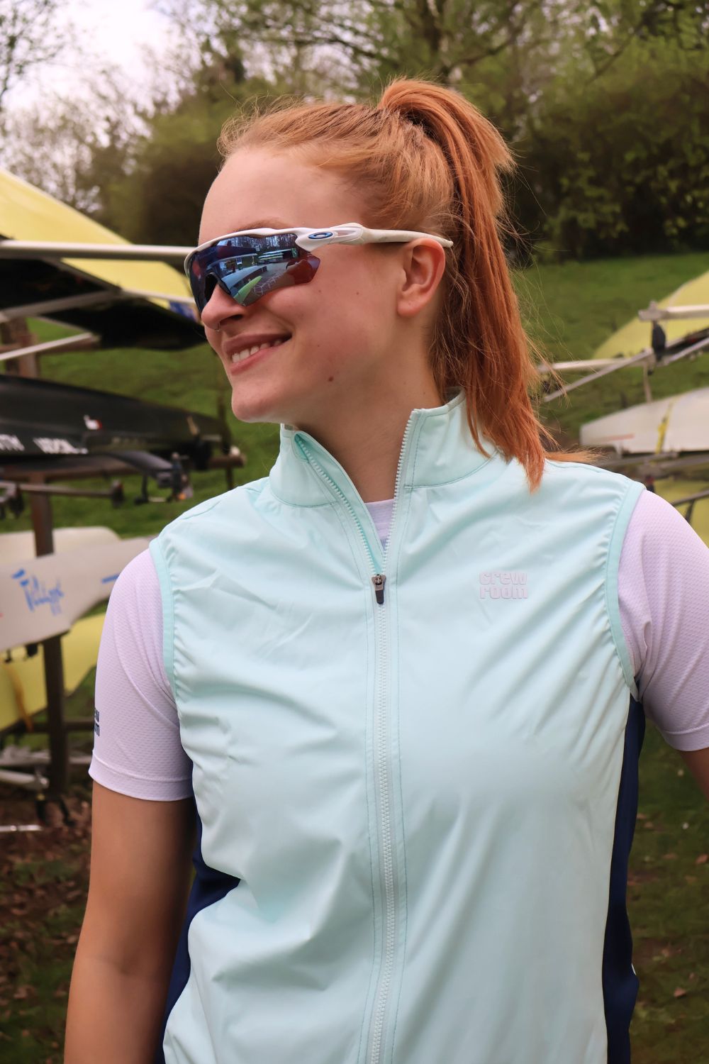 Women's Lightweight Water Resistant Gilet - Crewroom - XS - Fog