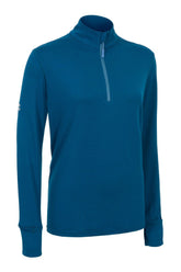 The Cloud 1/4 Zip Top (Women's) - Crewroom - XS - Aegean Blue