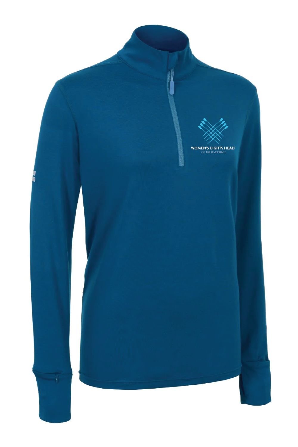 The WEHORR Cloud 1/4 Zip Top (Women's) - Crewroom - XS - Aegean Blue