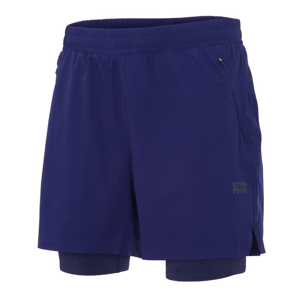 The 2 - in - 1 Ultra Short 5" (Men's) - Crewroom - S - Navy