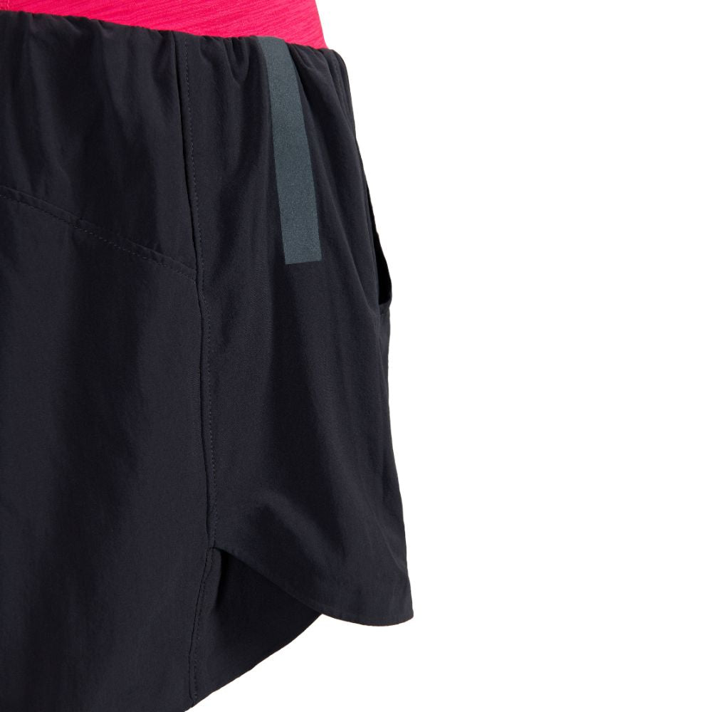 The HOCR Lined Endurance Short 3" (Women's) - Crewroom - XS - Black/ Pomegranate