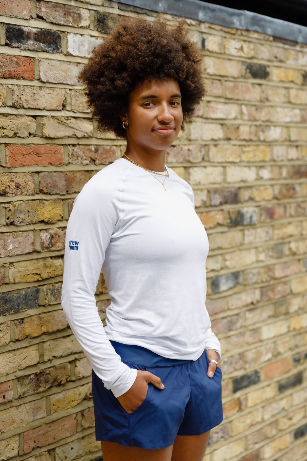 The Unlined Endurance Short 3" (Women's) - Crewroom - XS - Navy / Purple