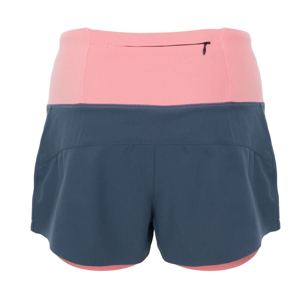 The Lined Endurance Shorts 3" (Women's) - Crewroom - XS - Aegean Blue /Peach