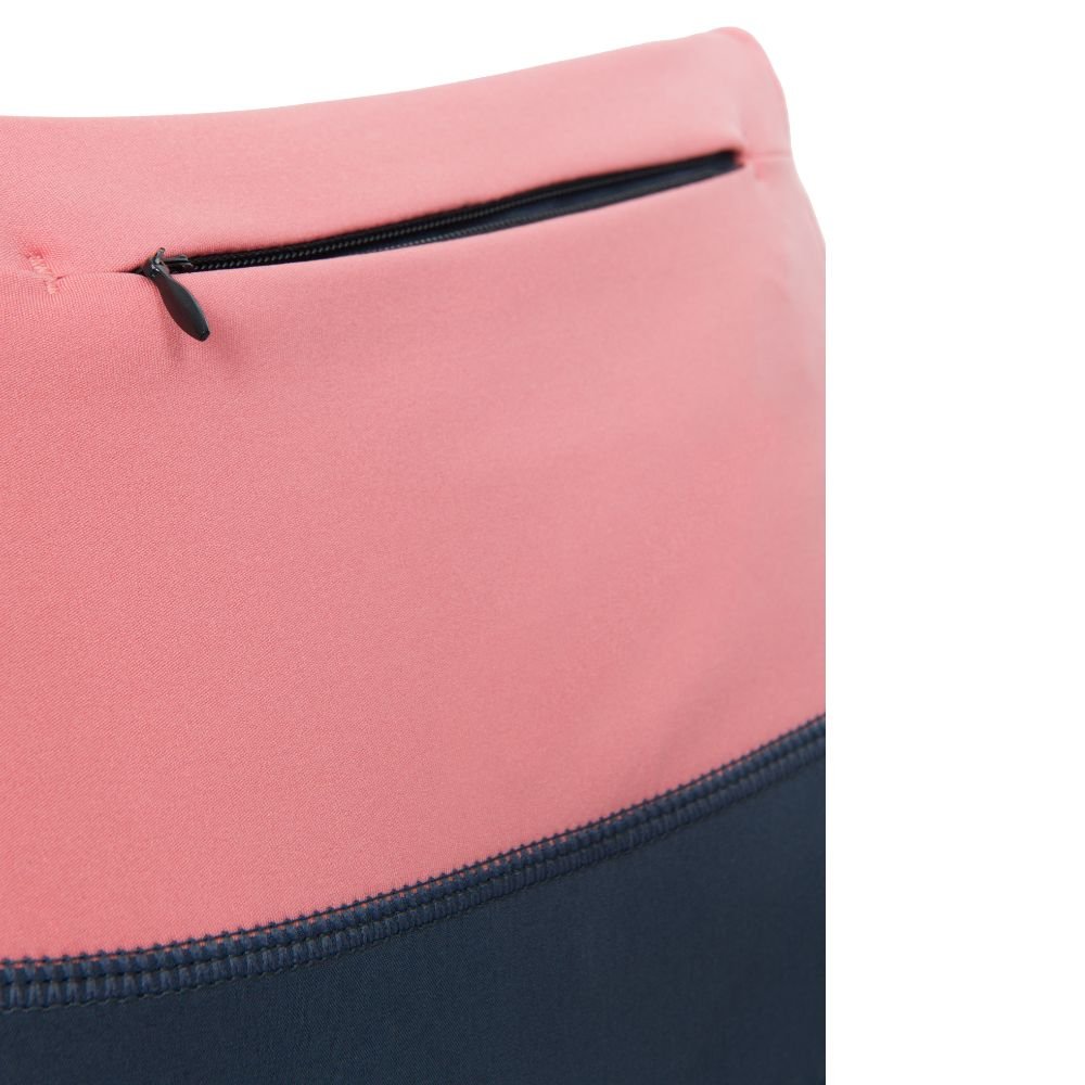 The Lined Endurance Shorts 3" (Women's) - Crewroom - XS - Aegean Blue /Peach
