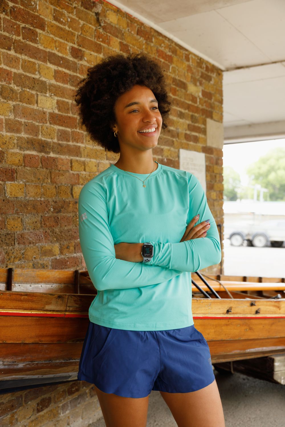 Women's UV Lightweight Long Sleeve Top - Crewroom - XS - Ocean Green