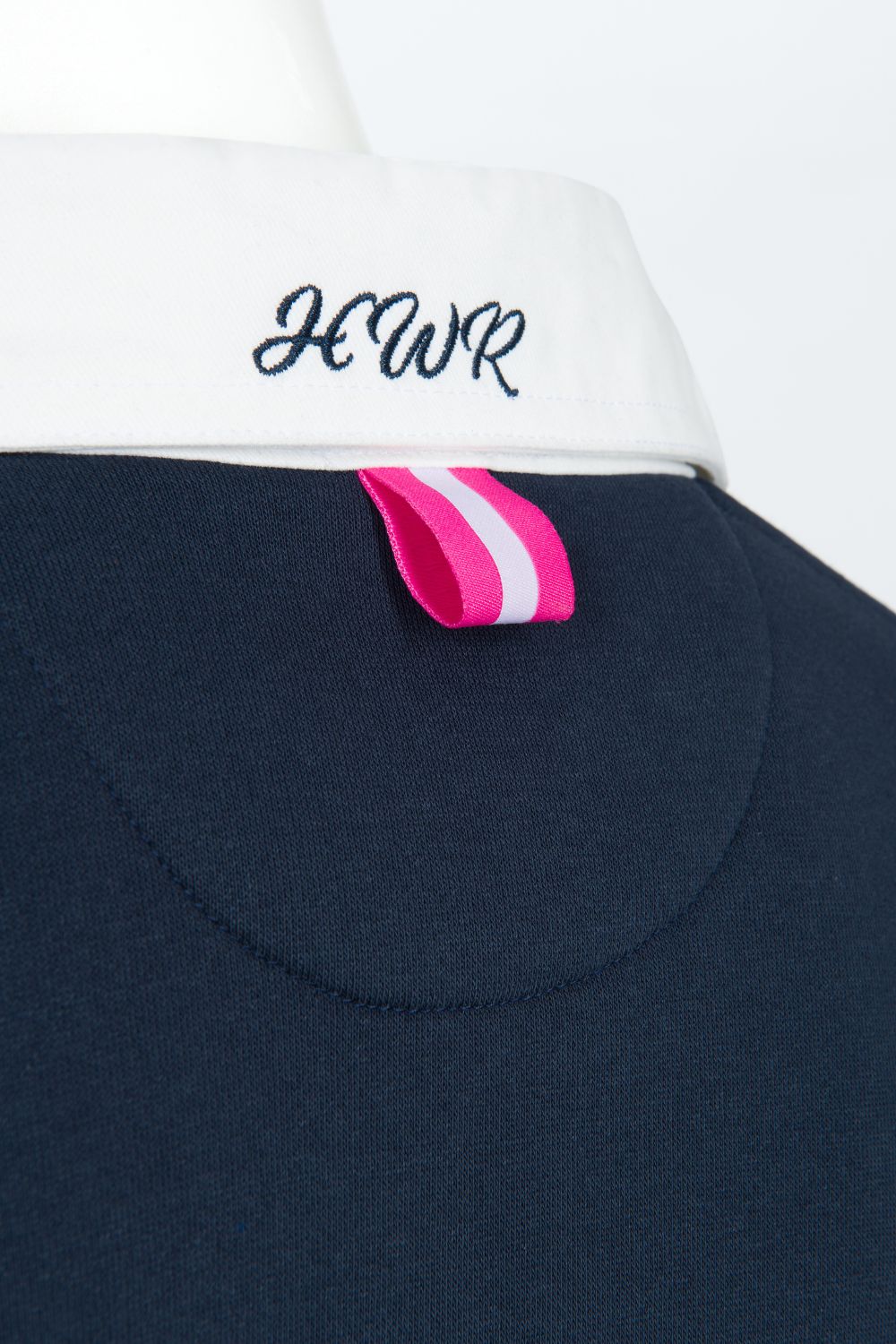 The HWR Collared Sweatshirt - Crewroom - XS - Navy/Pink