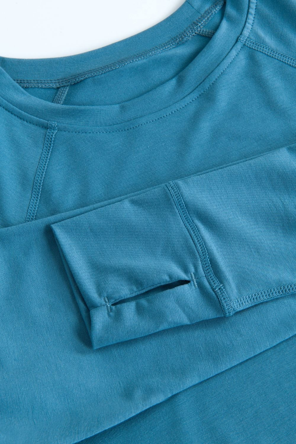 All Seasons Lightweight Long Sleeve Top (Women's) - Crewroom - XS - Bluestone