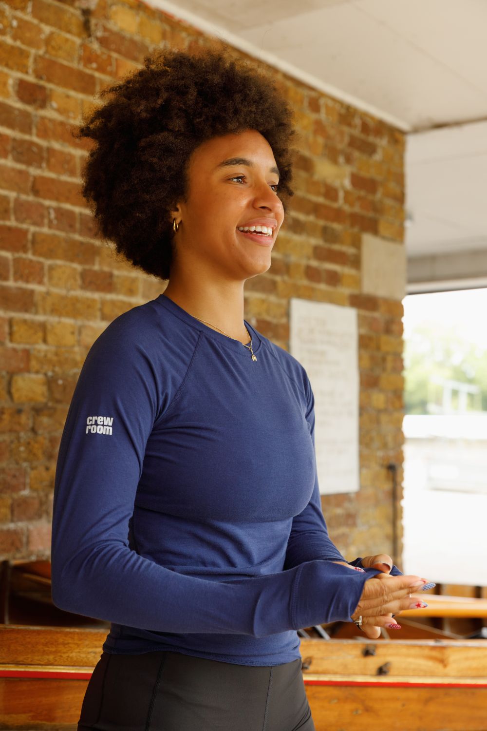 Women's All Seasons Lightweight Long Sleeve Top - Crewroom - XS - Navy