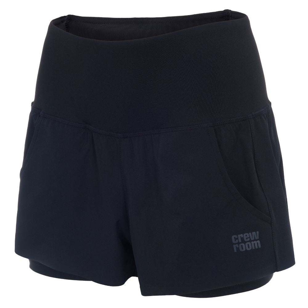 The Lined Endurance Short (Black) Womens Shorts Crewroom