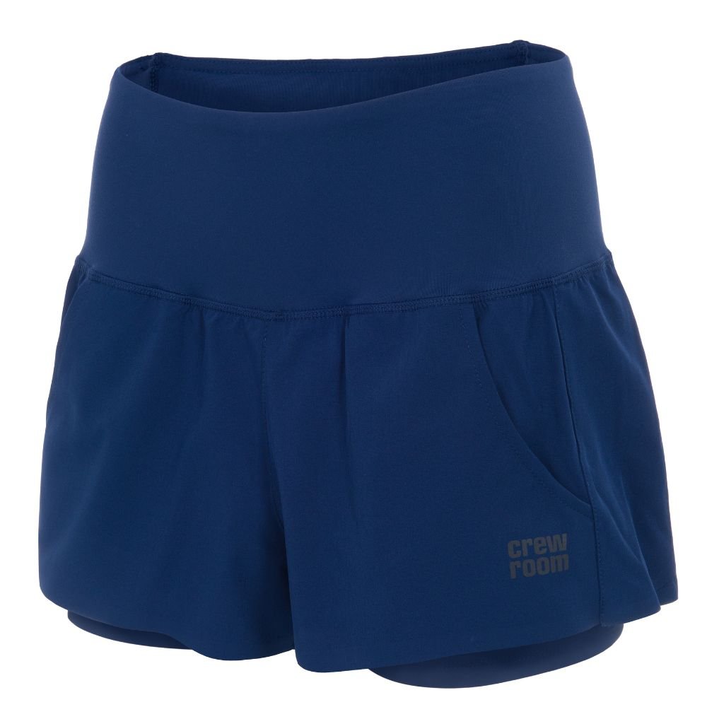 The Lined Endurance Short 3" (Women's) - Crewroom - XS - Navy / Purple