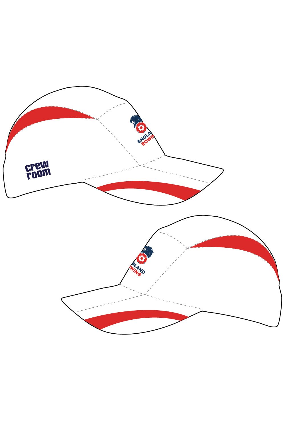 England Rowing Merchandise Vapour - X Cap - Crewroom - White - Red -