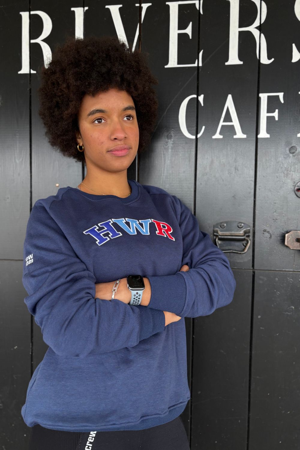 The HWR Navy Sweatshirt (Stripes) - Crewroom - XS - Navy