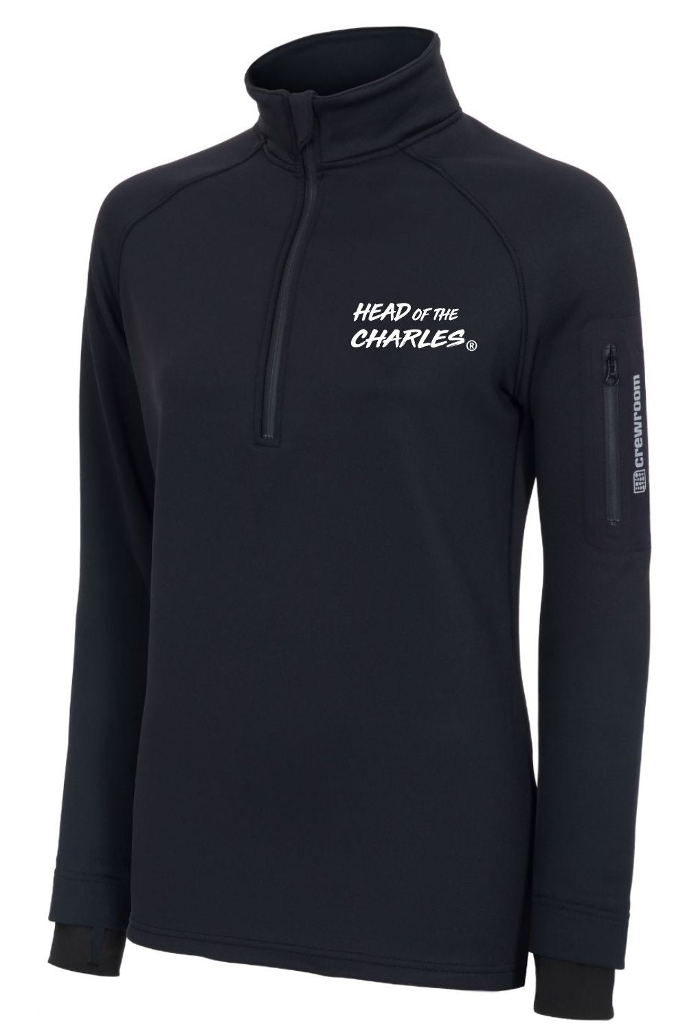 The HOCR Quarter Zip Water Resistant Top (Women's) - Crewroom - XS - Black