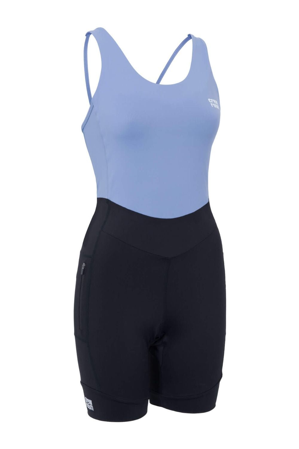 The Strappy Rowing Suit (Women's) - Crewroom - XS - Black/Purple