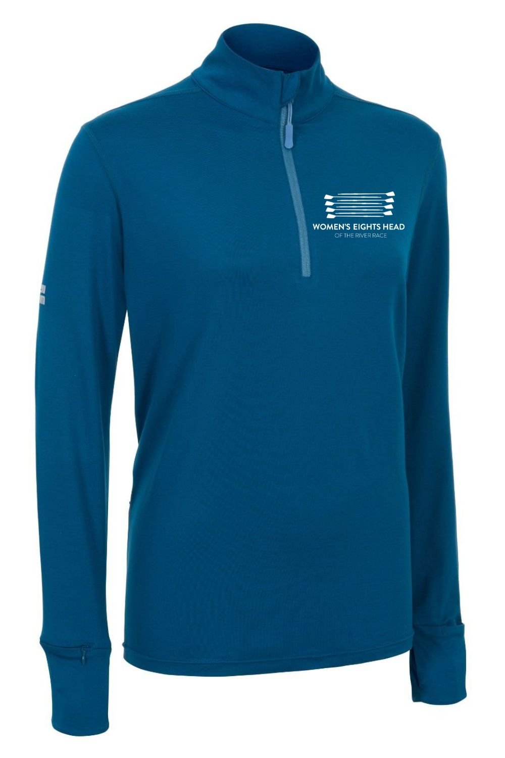 The WEHORR Cloud 1/4 Zip Top (Women's) - Crewroom - XS - Aegean Blue