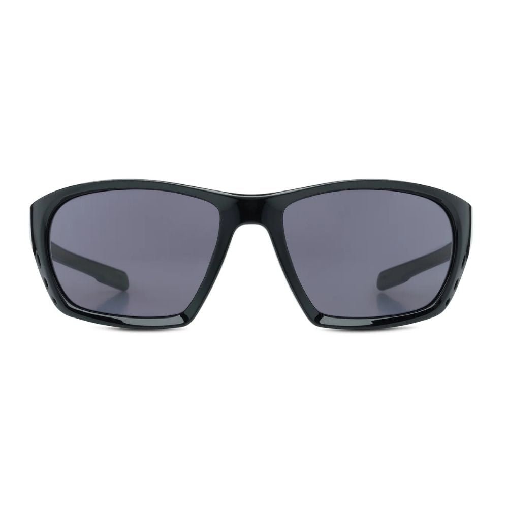Bloc Derby Sunglasses | Shiny Black Polarised Grey - Crewroom - Shiny Black Polarised Grey -
