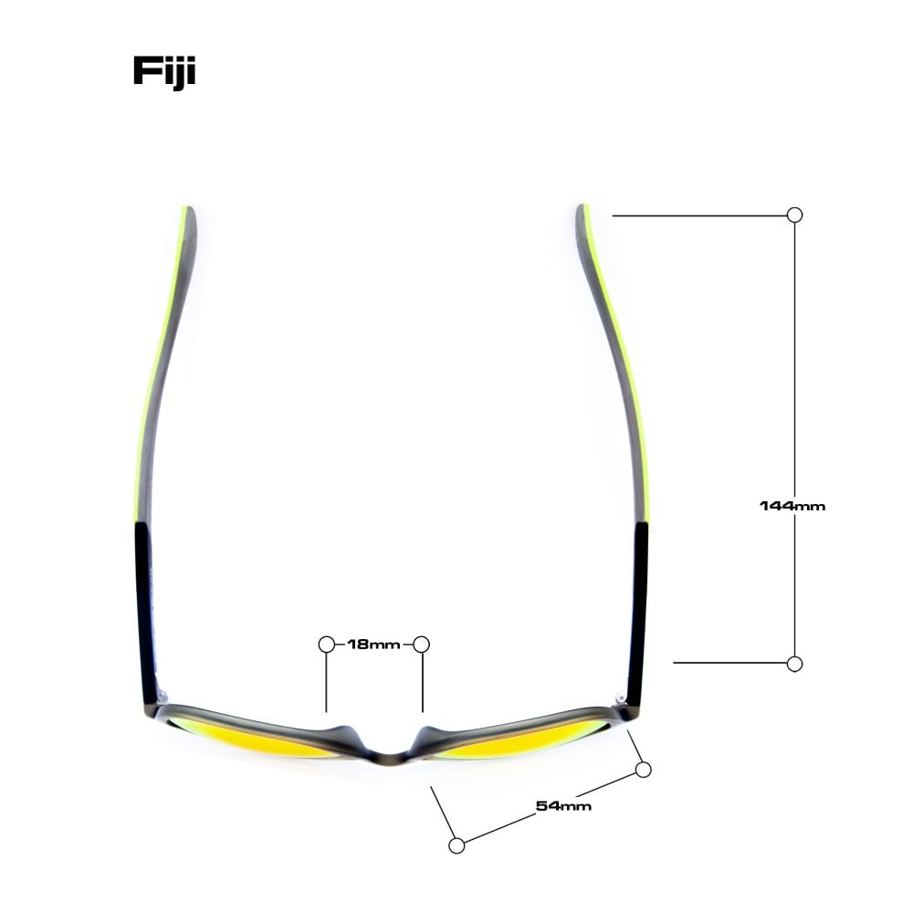 Bloc Fiji Sunglasses - Crewroom - Blue Red Mirror -