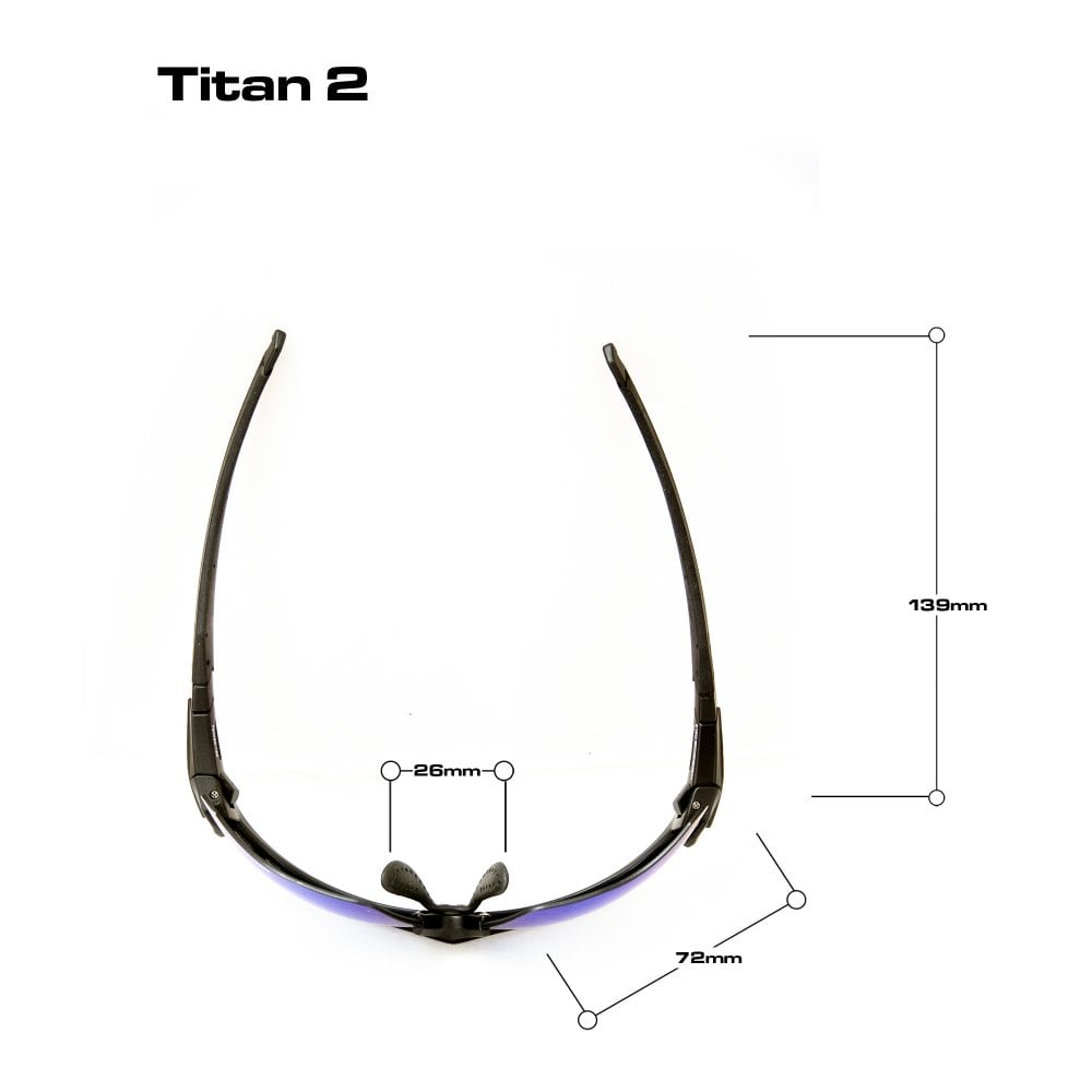 Bloc Titan Sunglasses | Black Blue Mirror - Crewroom - Black | Blue Mirror -