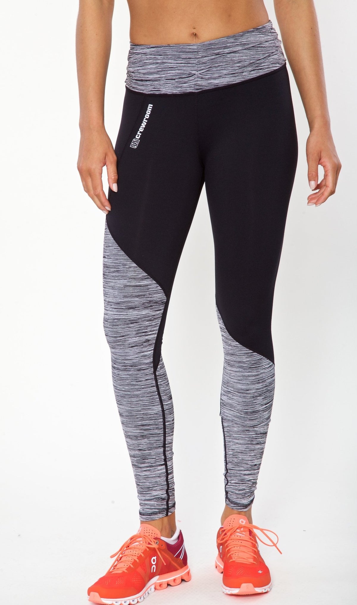The Field Legging (Women's) - Crewroom - L - Black Glitch Grey
