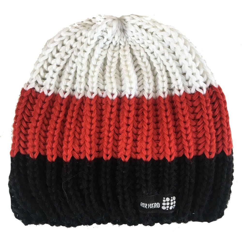 The Air Head Beanie - Crewroom - Black - Red - White -