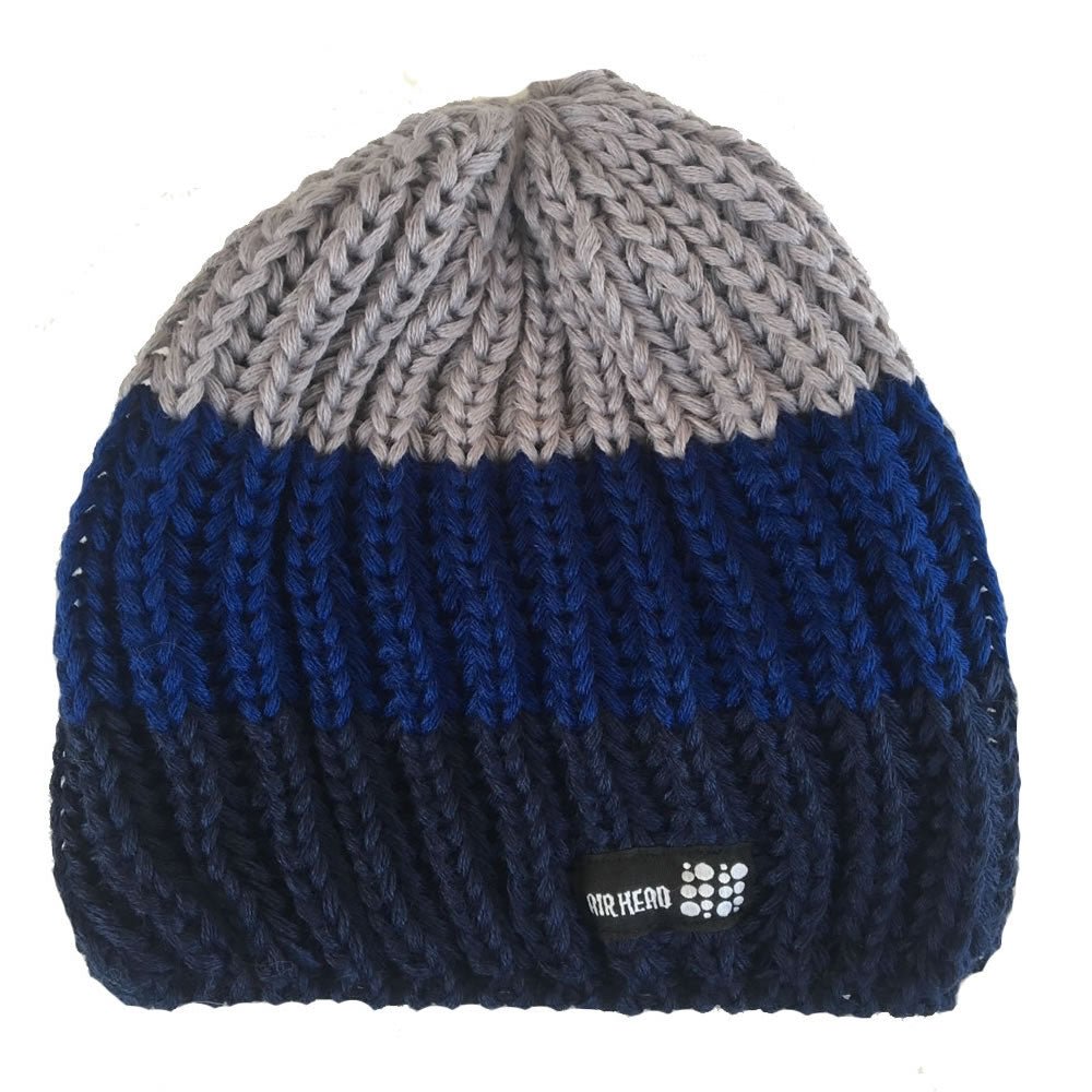 The Air Head Beanie - Crewroom - Navy - Royal - Grey -