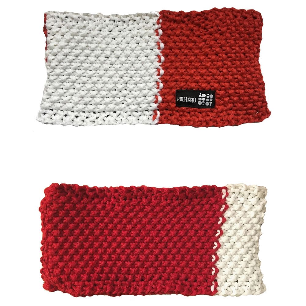 The Air Head Headband - Crewroom - Red - White -