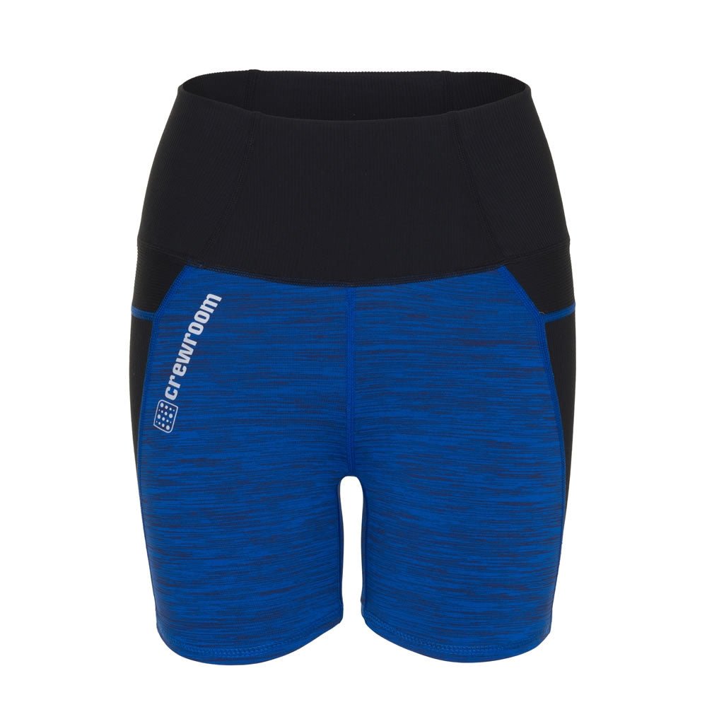 The High Waist Rowing Short Short 5" - Crewroom - XS - Royal Blue Glitch