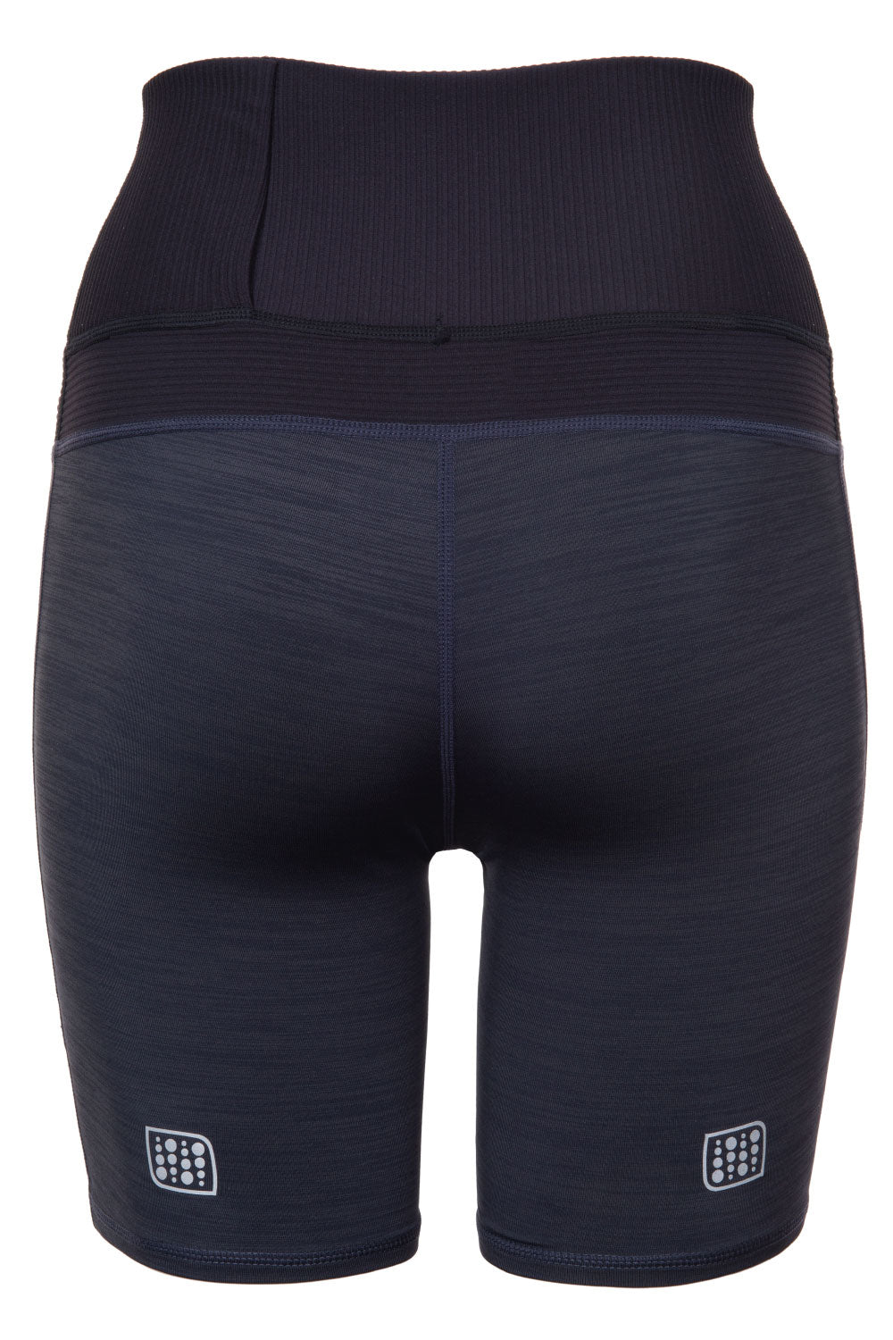 The High Waist Rowing/Cycling Short 8" (Women's) - Crewroom - XS - Double Black Glitch