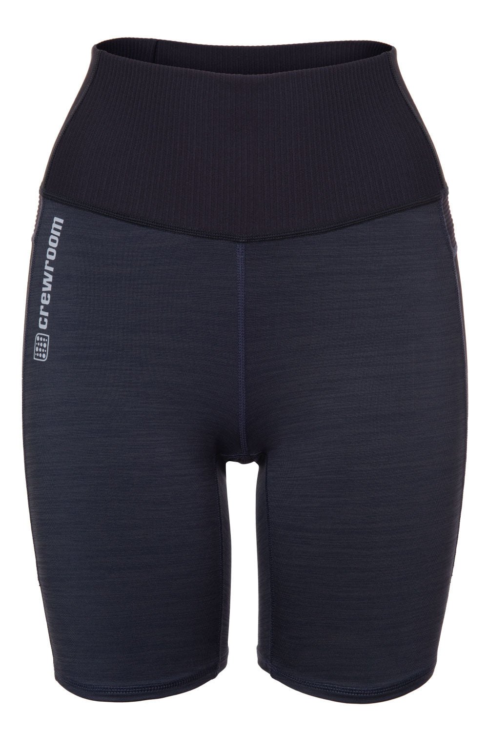 The High Waist Rowing/Cycling Short 8" (Women's) - Crewroom - XS - Double Black Glitch