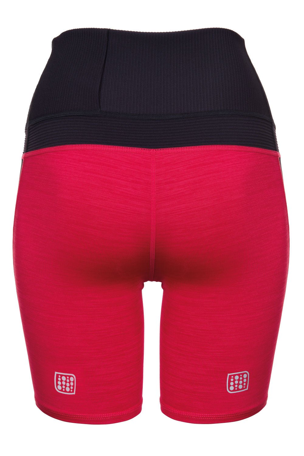 The High Waist Rowing/Cycling Short 8" (Women's) - Crewroom - XS - Pomegranate Glitch