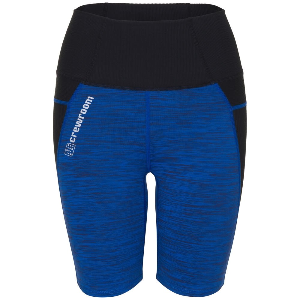 The High Waist Rowing/Cycling Short 8" (Women's) - Crewroom - XS - Royal Blue Glitch