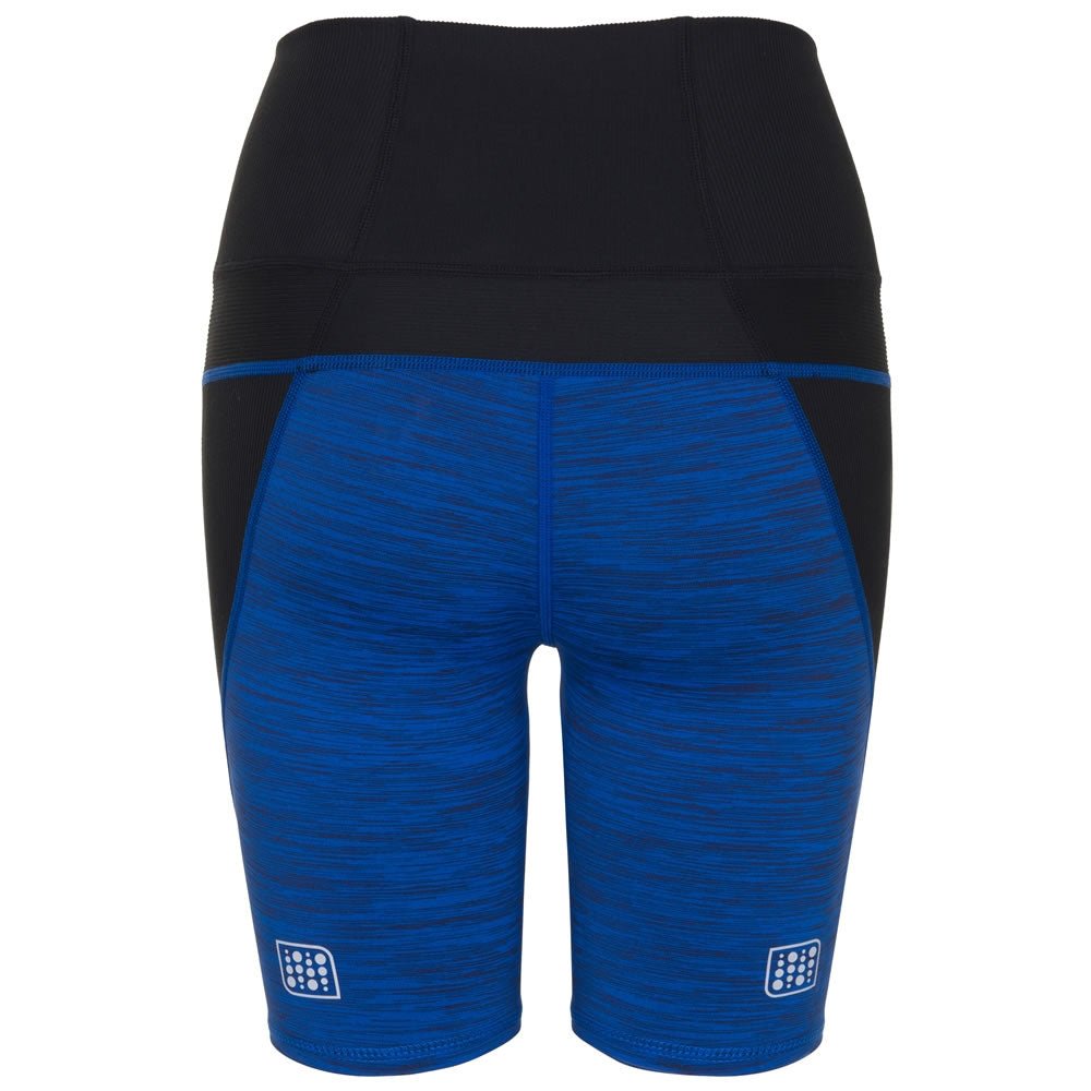 The High Waist Rowing/Cycling Short 8" (Women's) - Crewroom - XS - Royal Blue Glitch