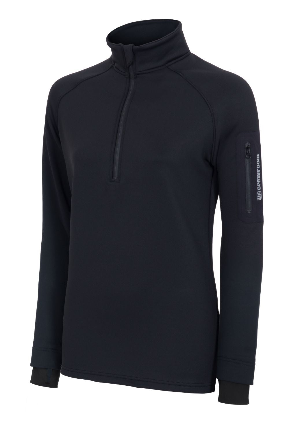 The 1/4 Zip Water Resistant Top (Women's) - Crewroom - XS - Black