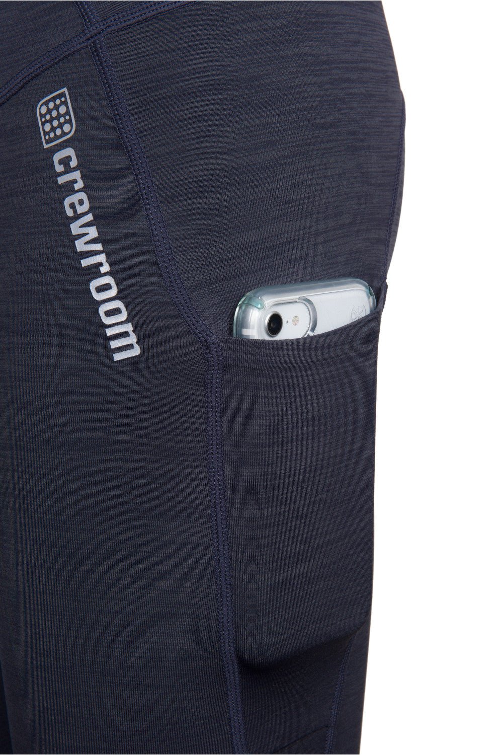 The No Fuss 7/8 Legging Navy Glitch (Women's) - Crewroom - XS - Navy Glitch