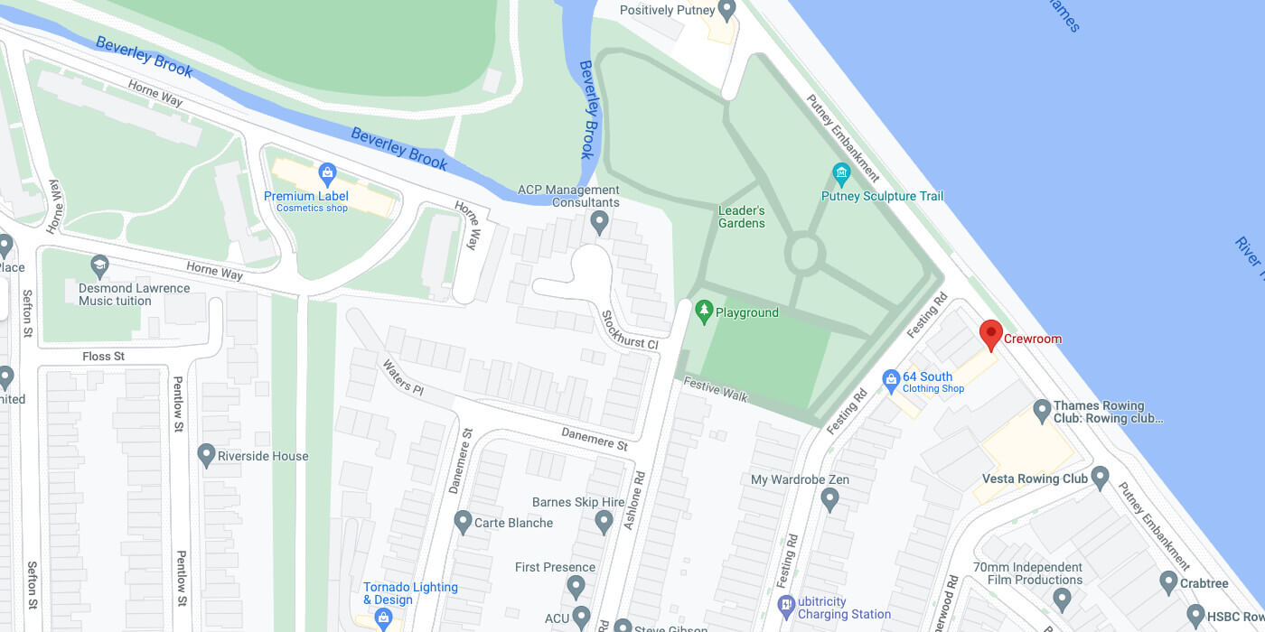 Crewroom HQ Office Location Map