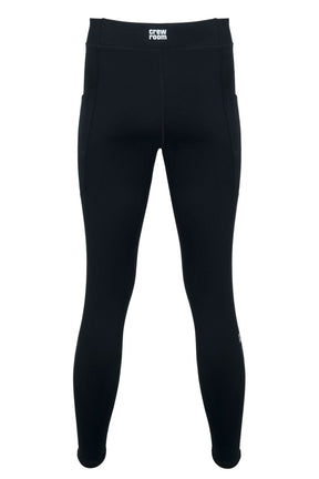 Men's Water Resistant Leggings with Pockets - Crewroom - S - Black