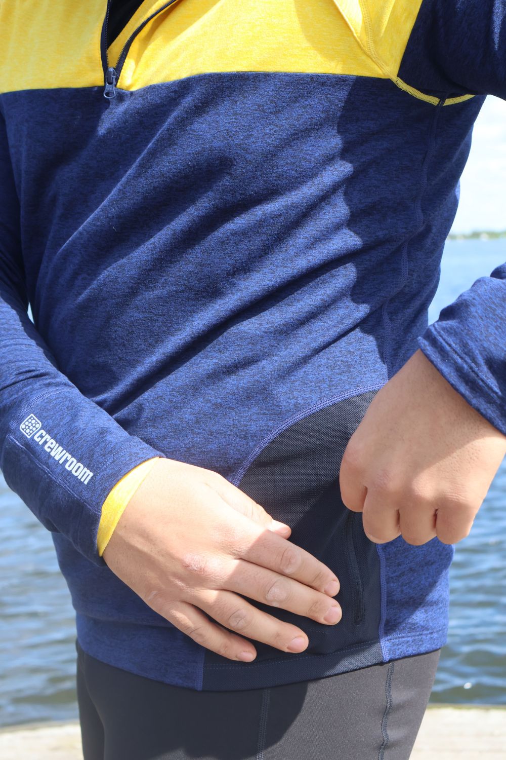 The South East Fleece (Men's) - Crewroom - S - Lemon/Dark Glitch