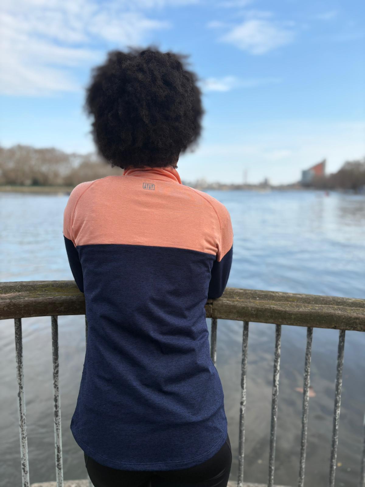 The South East Fleece (Women's) - Crewroom - XS - Peach/Dark Glitch