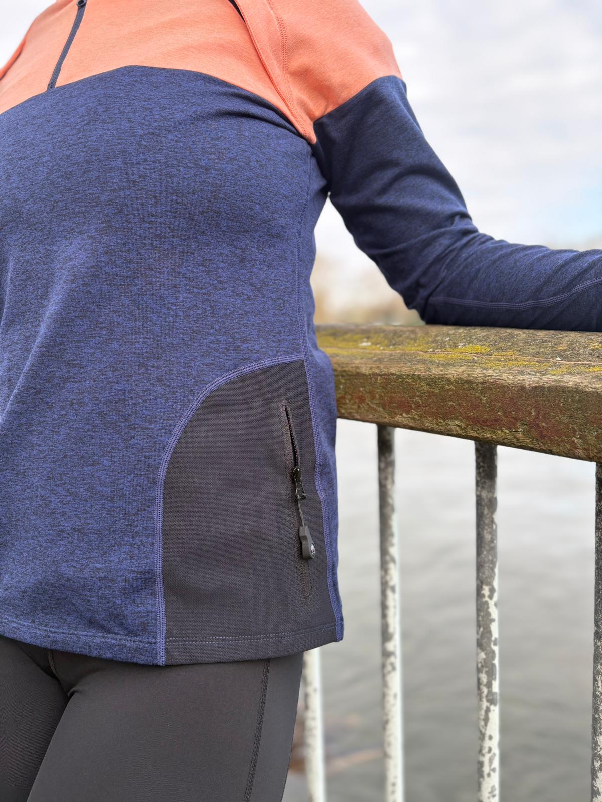 The South East Fleece (Women's) - Crewroom - XS - Peach/Dark Glitch
