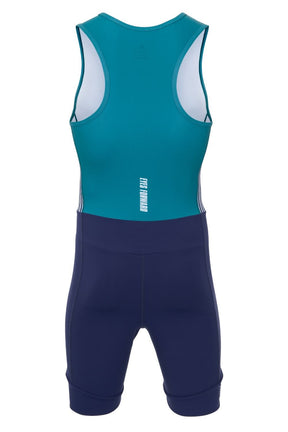 Men's Elite Graphic Rowing Suit - Crewroom - S - Aqua Stripe