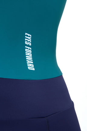 Men's Elite Graphic Rowing Suit - Crewroom - S - Aqua Stripe
