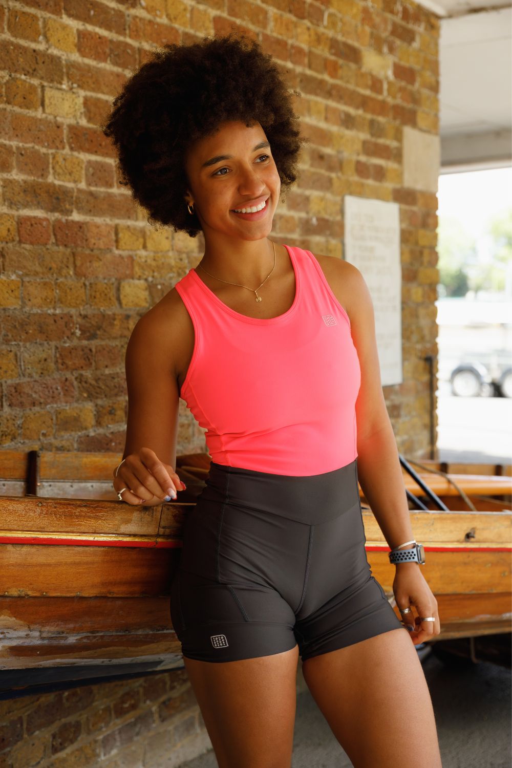The Rowing Suit (Women's) - Crewroom - XS - Hi-viz Pink Black