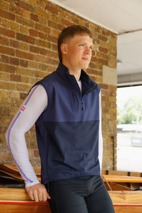 The Classic Rowing Gilet (Men's) - Crewroom - S - Navy