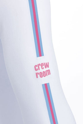 The Stripy Seamless Baselayer (Unisex) - Crewroom - XS - White/ Pink Stripe