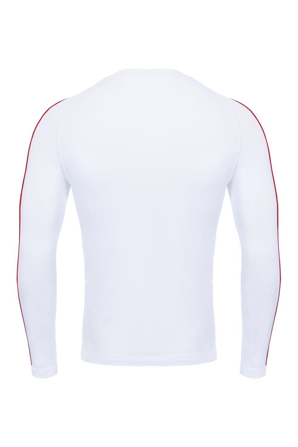 The Stripy Seamless Baselayer (Unisex) - Crewroom - XS - White/ Red Stripe