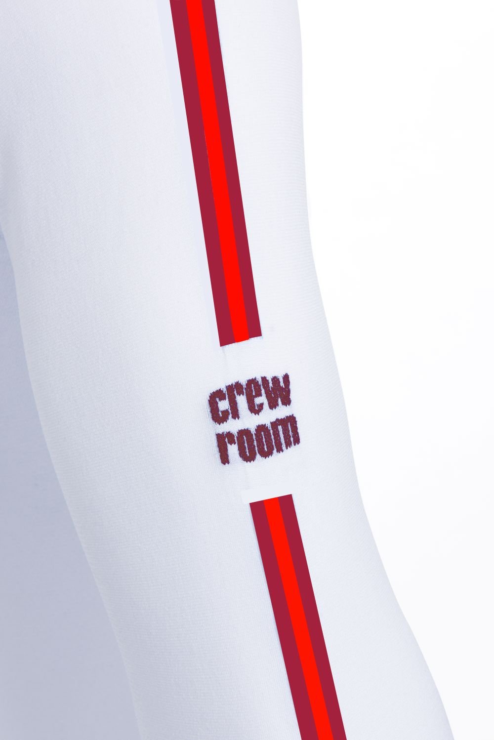 The Stripy Seamless Baselayer (Unisex) - Crewroom - XS - White/ Red Stripe