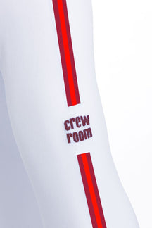 The Stripy Seamless Baselayer (Unisex) - Crewroom - XS - White/ Red Stripe