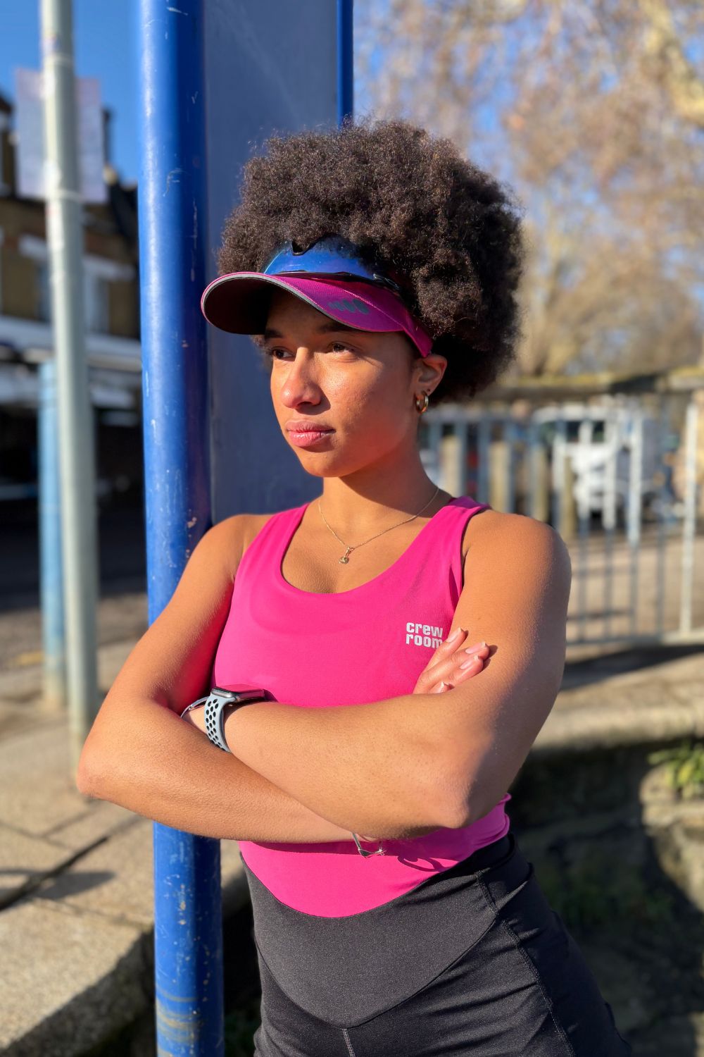 The Strappy Rowing Suit (Women's) - Crewroom - XS - Pink