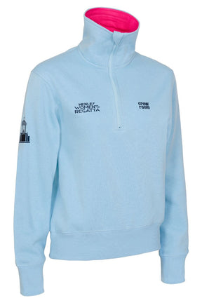 The HWR Light Blue 1/4 Zip Sweatshirt (Temple Island) - Crewroom - XS - Light Blue